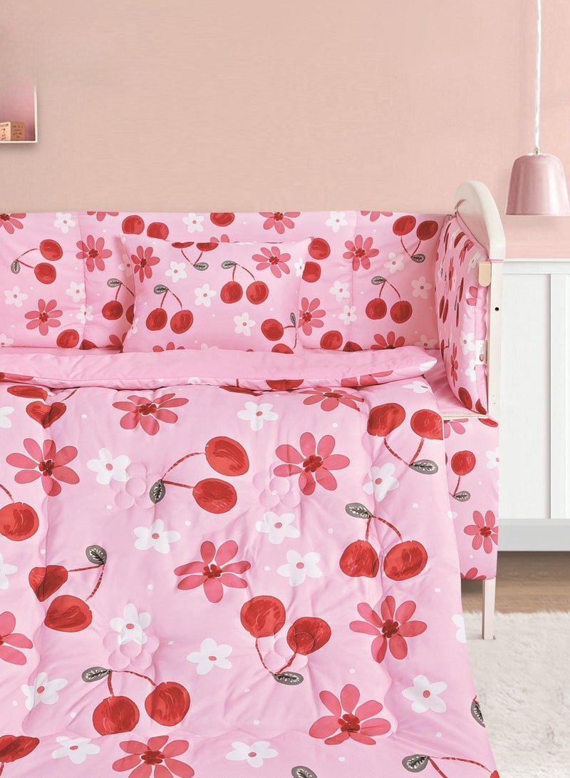 برايدس مفرش موآليد بحواجز 5 قطع - لارك - أبيض - وردي - Image 2