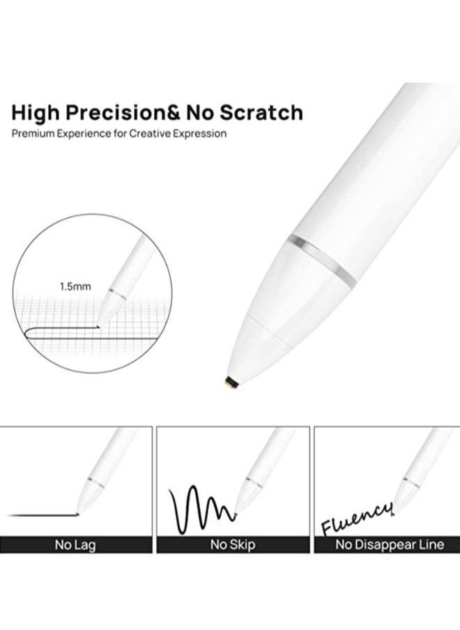 Stylus Pen for iPad Apple Pencil for iPad 9/8/7/6/5/4/3/2 Pro 12.9/11/10.5/9.7 Air 5/4/3/2 Mini 6/5/4 Alternative 2nd 1st Generation Stylus Pens for Touch Screens - Image 3