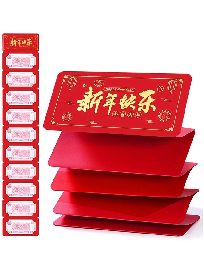 المظروف الحمراء لمهرجان الربيع 2026 ، الإبداعية Hongbao الممتدة من 10 Poackets ، الصينية |سنة جديدة سعيدة | ، الاحتفال بالسنة الجديدة القمرية الصينية للخيل ولم شمل العائلة - Image 1