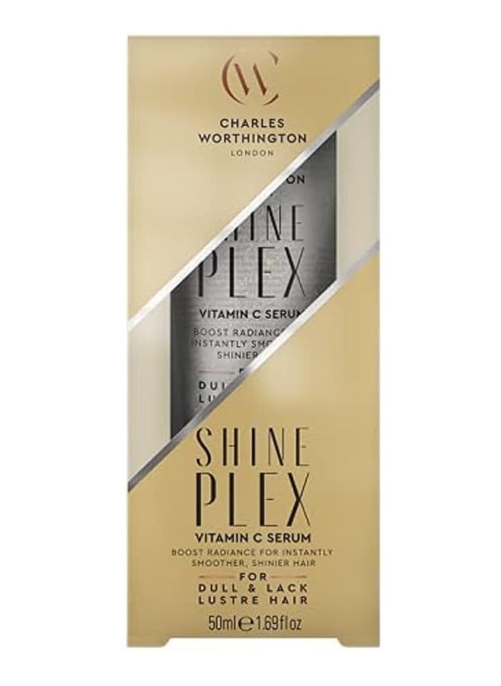 CHARLES WORTHINGTON Shine Plex Glass Shine Serum Vitamin C to Hydrate and Nourish Hair Salon Smoothing Treatment for Women 50 ml  - Image 1