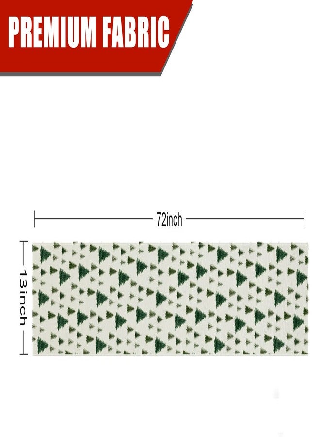 GAGEC Christmas Table Runner Christmas Tree 13 x 72 Inch Xmas Long Table Runner for Winter Holiday Home Kitchen Dining Table Decor - Image 2
