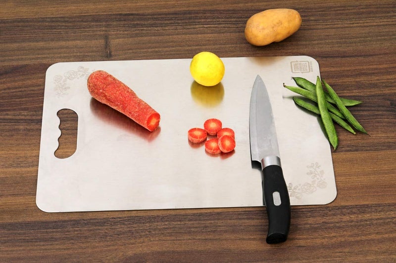 DarkShri Stainless Steel Chopping Board Vegetable,Fruit Cutter,Multipurpose Chopping and Cutting Board for Kitchen - Image 1