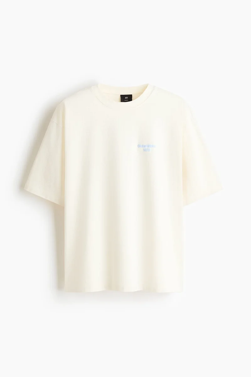 H&M Oversized Fit Printed cotton T-shirt