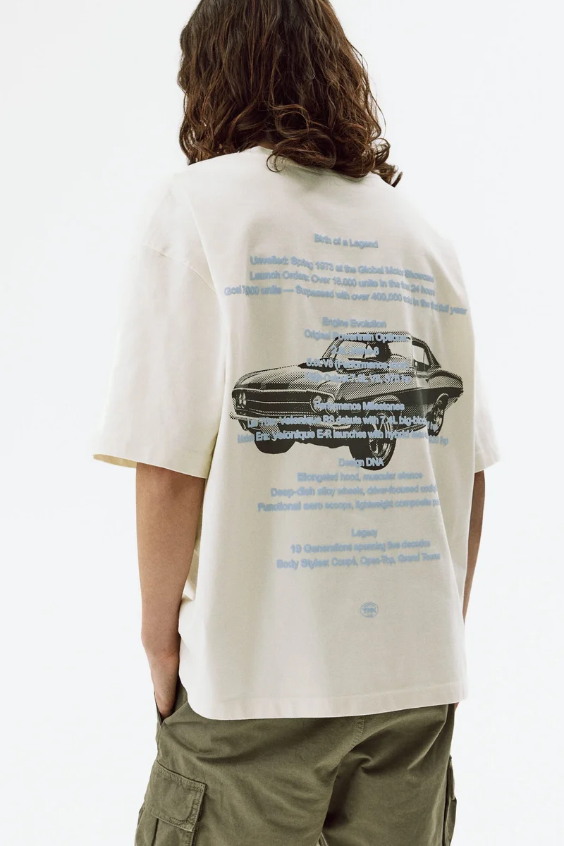 H&M Oversized Fit Printed cotton T-shirt