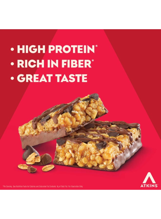 Atkins Protein Meal Bar Chocolate Chip Granola 8 Bars 1.69 oz (48 g) Each - Image 2