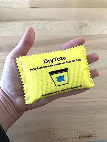 DryTote 100g Rechargeable Desiccant Pack of 10 - Moisture Absorbing Bag - Silica Gel Desiccant Dehumidifier for Storage Bins and Totes - Image 3