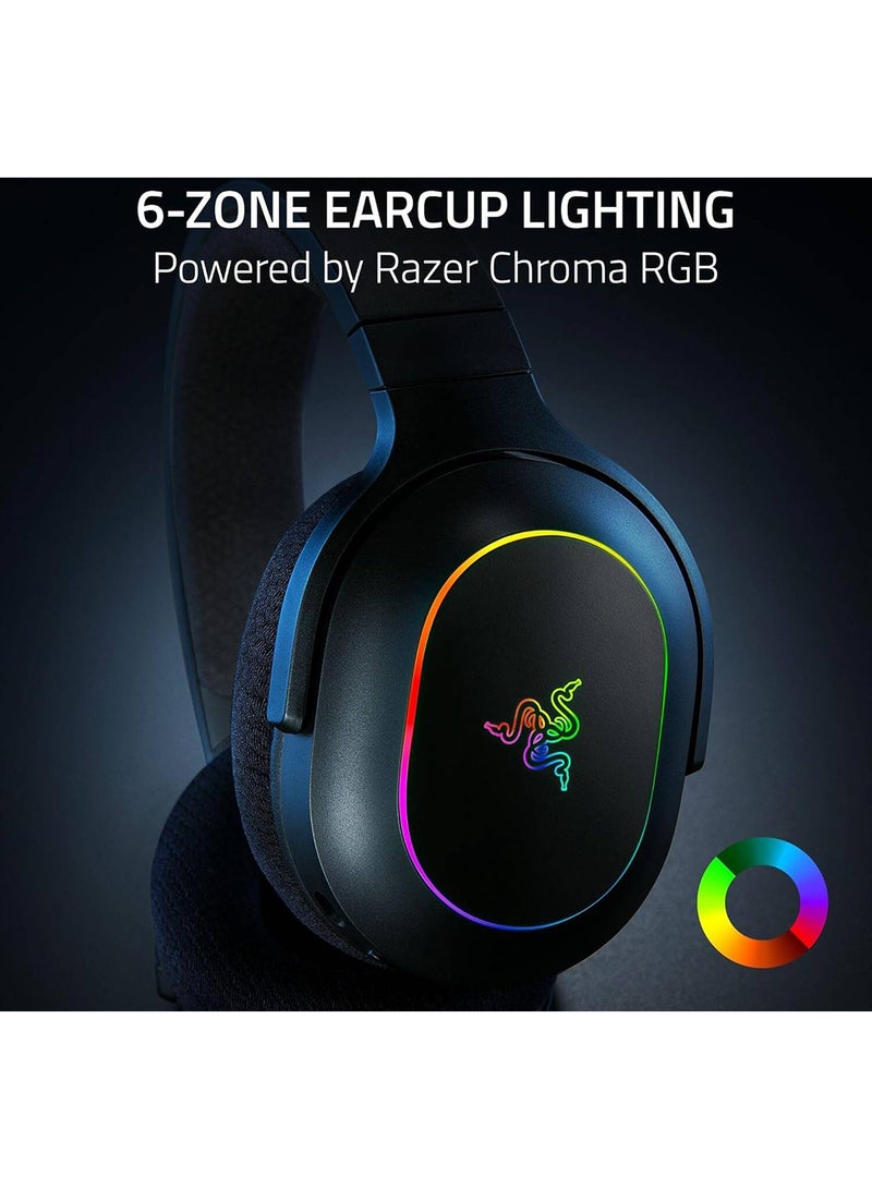 Razer Barracuda X Chroma Gaming Headphones, 40mm Razer TriForce, Detachable Razer HyperClear Cardioid Mic, 7.1 Surround Sound, 6-Zone Earcup Lighting, Black I RZ04-05220100-R3M1 - Image 2
