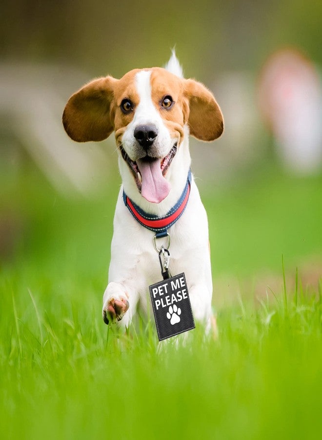 BLUPARK Funny Dog Leash Sleeve Pet Me Please Dog Leash Wrap Wrap Alert Hanging ID Patch Tag Pet Birthday Gift(Pet Me Please-Tag) - Image 5