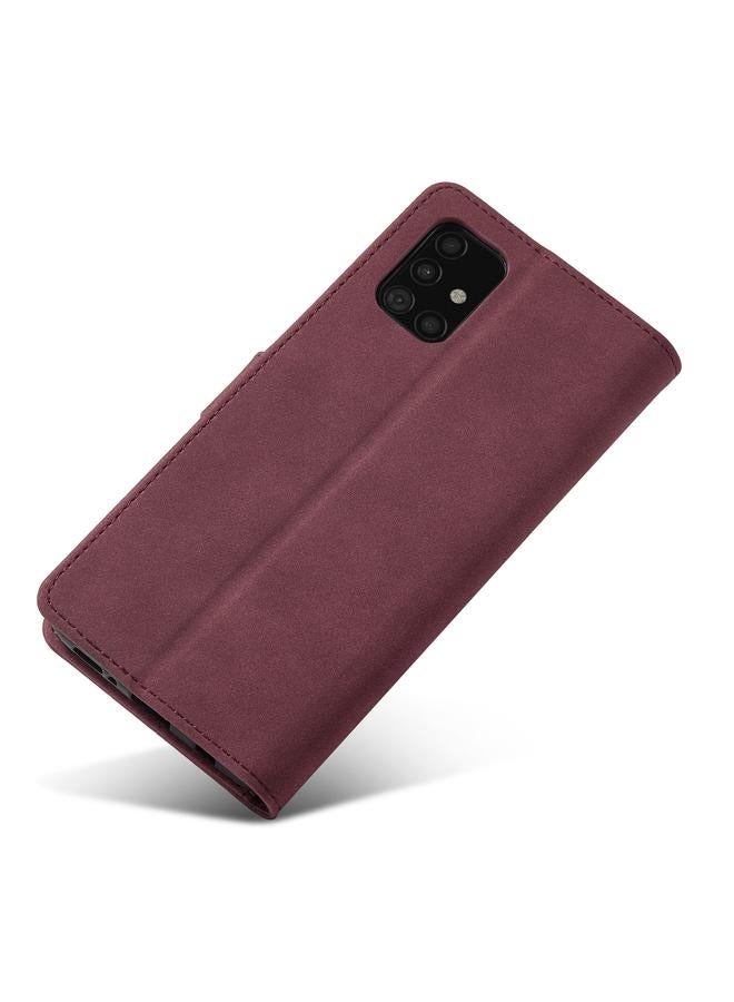 S-TOP Case For Samsung Galaxy A31 Frosted Anti-theft Brush Horizontal Flip Leather Case with Holder & Card Slots & Wallet - Image 5