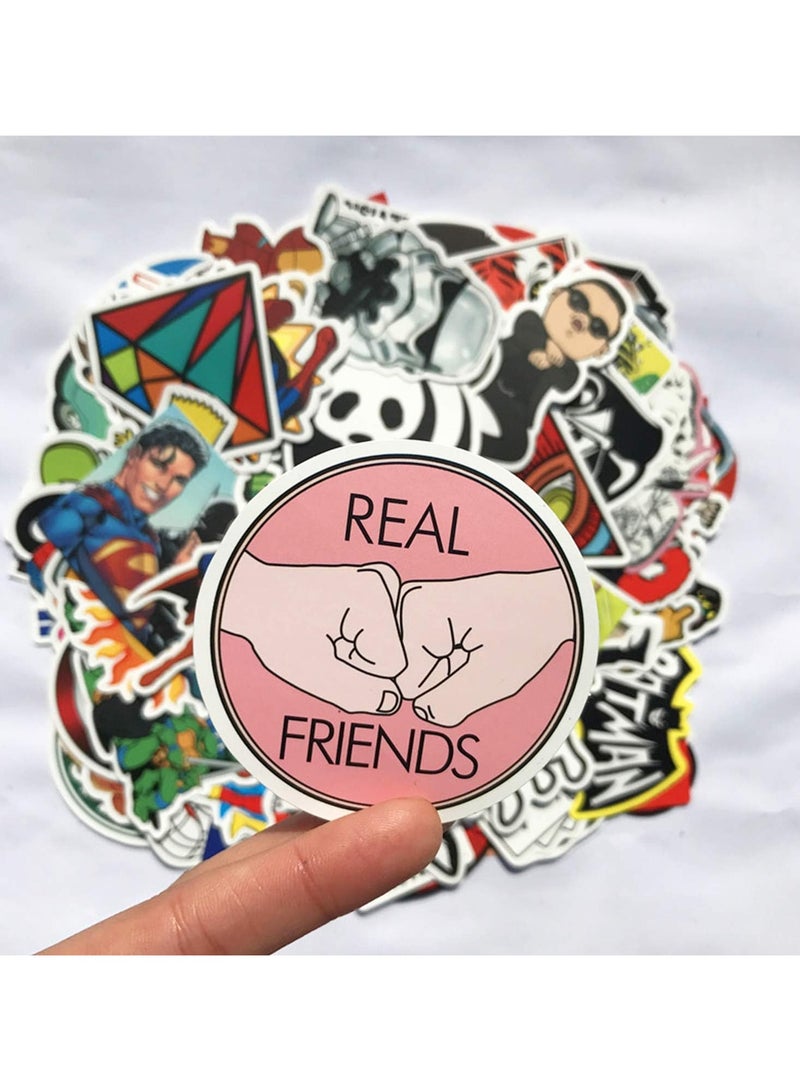 Generic 100 PCS Fun Vibe Aesthetic Stickers Waterproof, Trendy, Random Mix for Laptops, Bottles, Notebooks & More  - Image 4
