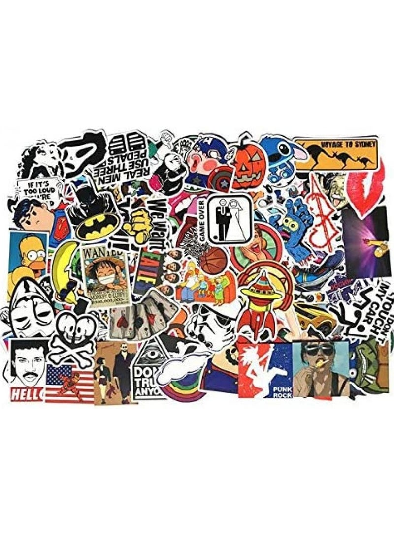 Generic 100 PCS Fun Vibe Aesthetic Stickers Waterproof, Trendy, Random Mix for Laptops, Bottles, Notebooks & More  - Image 1