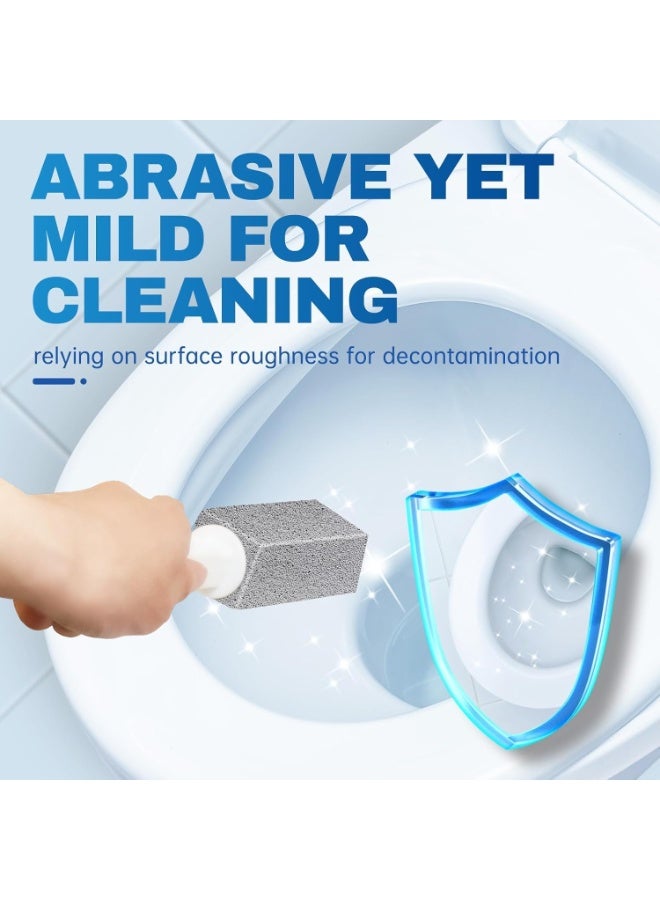 فورثكان منظفات المرحاض بحجر الخفاف 4 قطع – حجر تنظيف بمقبض طويل غير قابل للانزلاق – يزيل الترسبات الكلسية والصدأ وبقع الماء العسر في الحمام والمرحاض والمطبخ والشوايات - Image 3