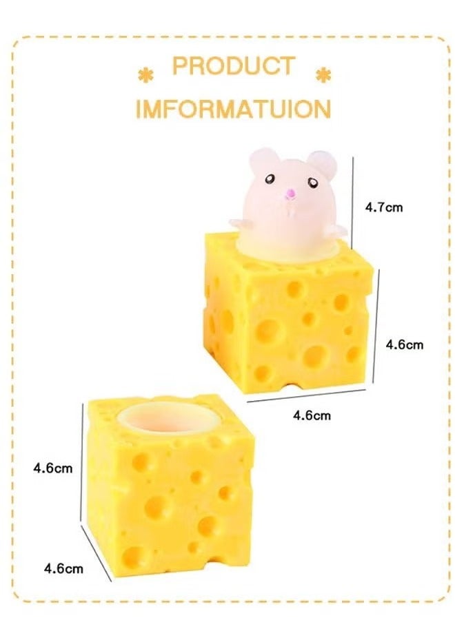 3Pcs Squeeze pops Mouse in Cheese, Squeeze Fidget Toy, Mouse Pop Up Fidget Toy, Stress Relief Toy, Sensory Toy for Kids Adult - Image 4