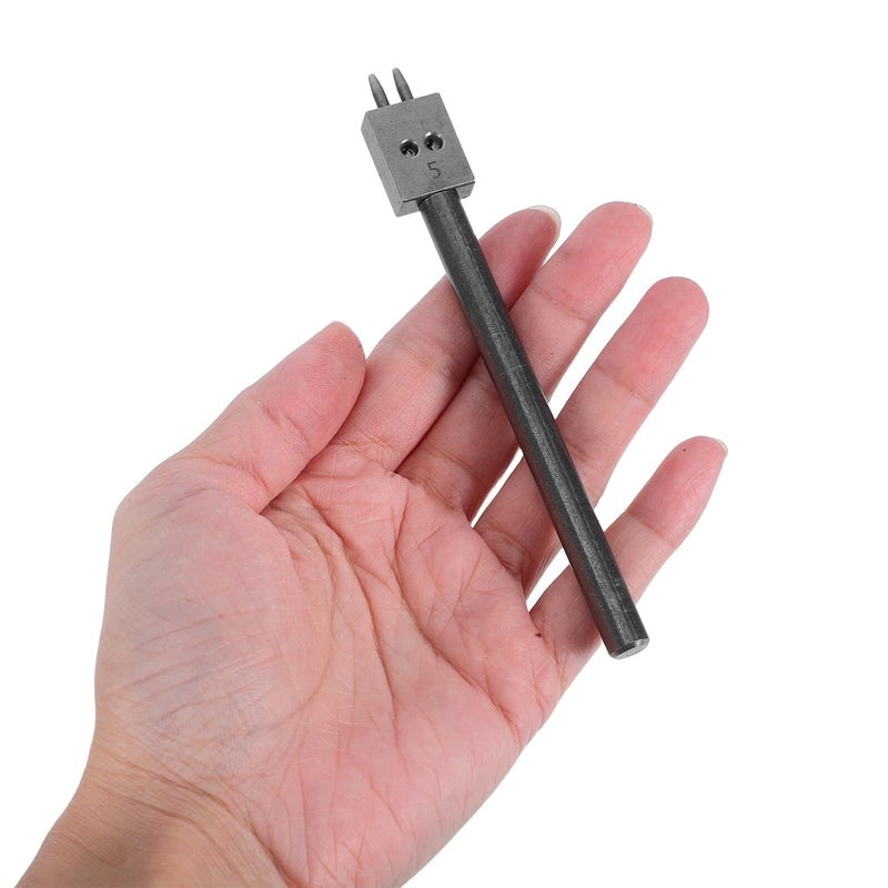 3Pcs Leather Punch Tool Set 5mm Row Round Hole Chisel For DIY Leathercraft Stitching - Image 5