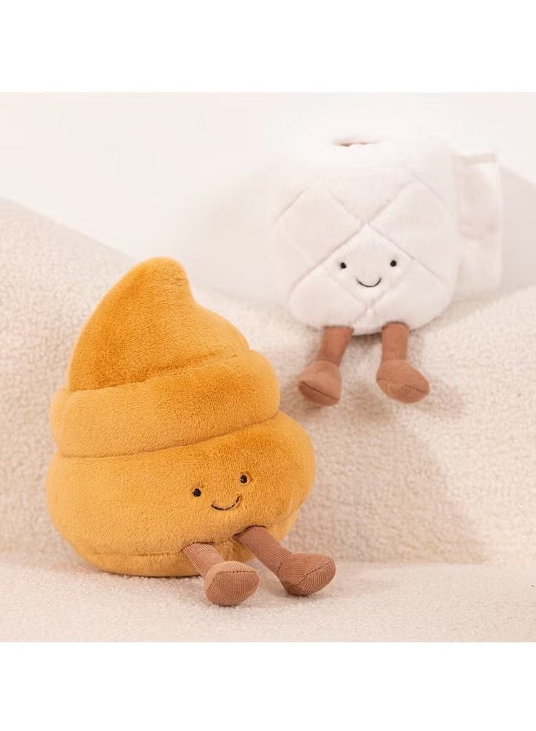 Jellycat Jellycat Creative Toilet Roll Paper Plush Toy 20cm, Imitation Plush Toy Toilet Paper Doll Roll Paper Paper Toilet Paper Toilet Paper 20cm - Image 3