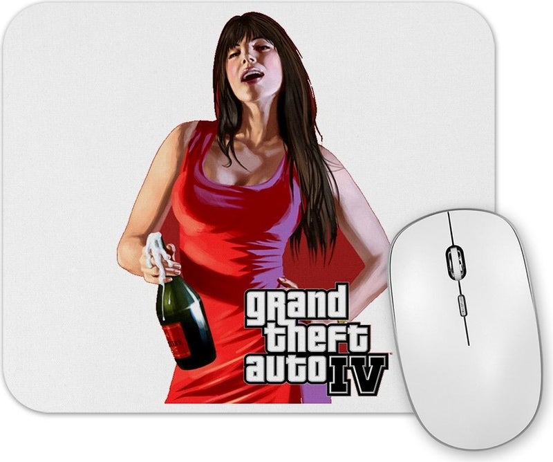 Print Shop Grand Theft Auto Iv Woman Mouse Pad