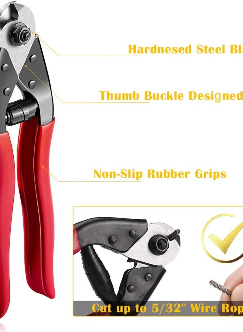 GGOOT Hydraulic Crimping Tool/Hydraulic Crimper with Cable Cuttter for Stainless Steel Cable Railing Hardware,Battery Cable Crimping Tool for Size 1/8", 5/32" to 3/16" DC02  - Image 3
