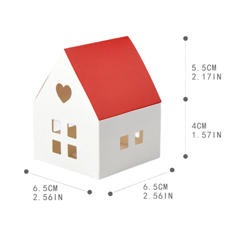 HAN SHENG 30 Pcs Red House Shaped Candy Boxes with Roof - Wedding Favors, Christmas Party Gift Boxes, Birthday Candy Storage Containers, Decorative Ornament Boxes for Holidays & Special Events - Image 2