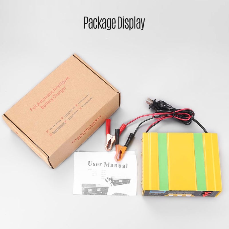 Battery Charger: 12V/24V With Multiple Safety Protections, 5 Charge Stages, Digital Display - Lead-acid & Lithium Battery Charger for Motorcycle, Car, Solar Battery & Scooter - Image 5