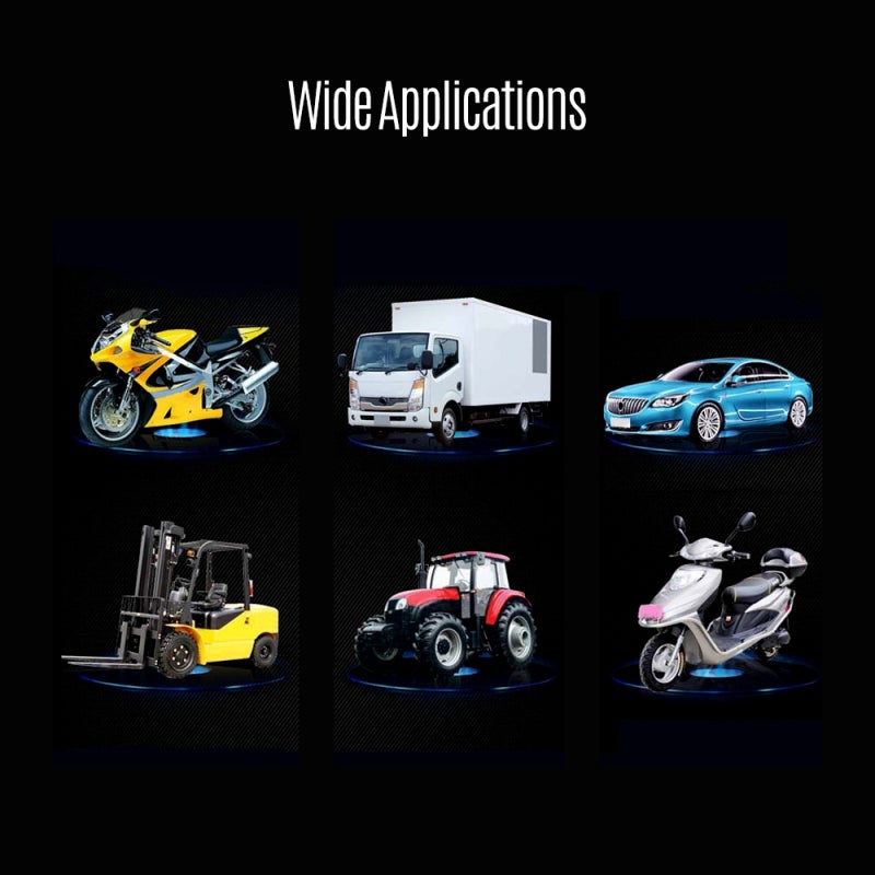 Battery Charger: 12V/24V With Multiple Safety Protections, 5 Charge Stages, Digital Display - Lead-acid & Lithium Battery Charger for Motorcycle, Car, Solar Battery & Scooter - Image 4