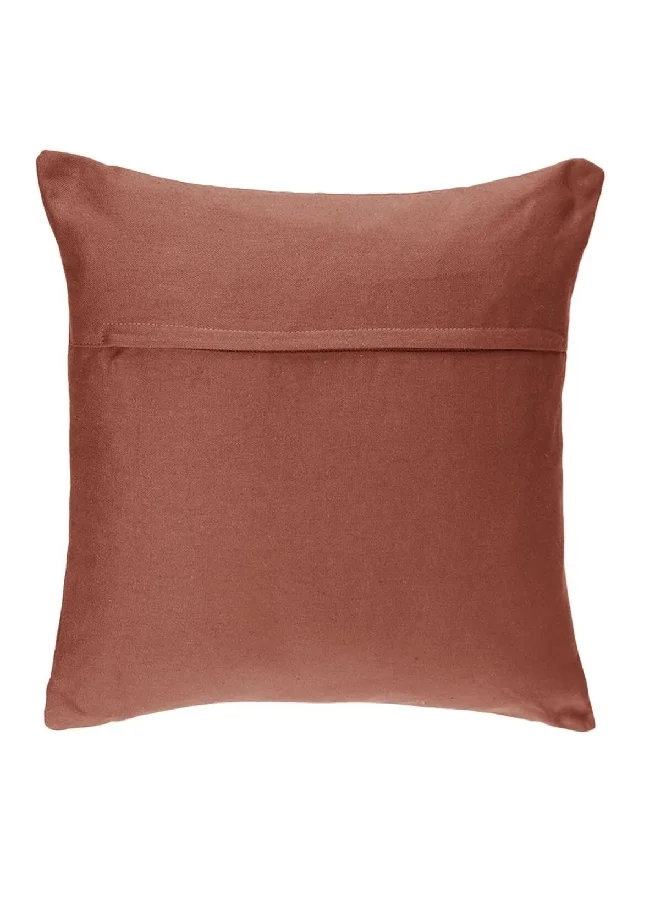 atmosphera Premium Quality Square Shaped Cushion Terracotta 38 x 38 cm 103850N2