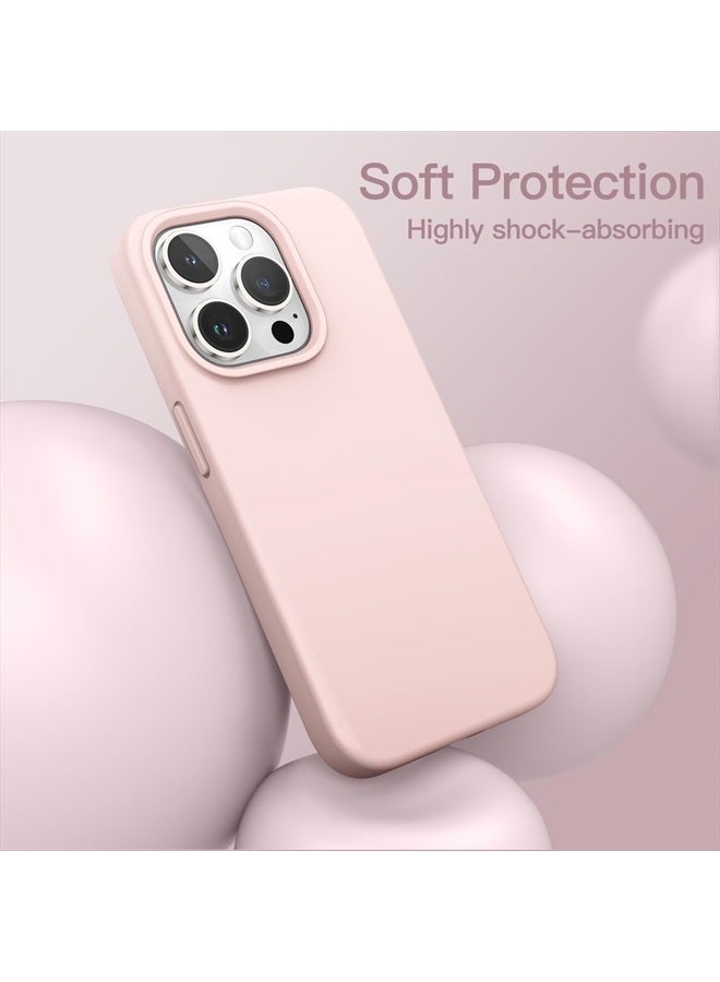 Jetech Silicone Case for iPhone 14 Pro Max 6.7-Inch, Silky-Soft Touch Full-Body Protective Phone Case, Shockproof Cover with Microfiber Lining (Pink) - Image 4