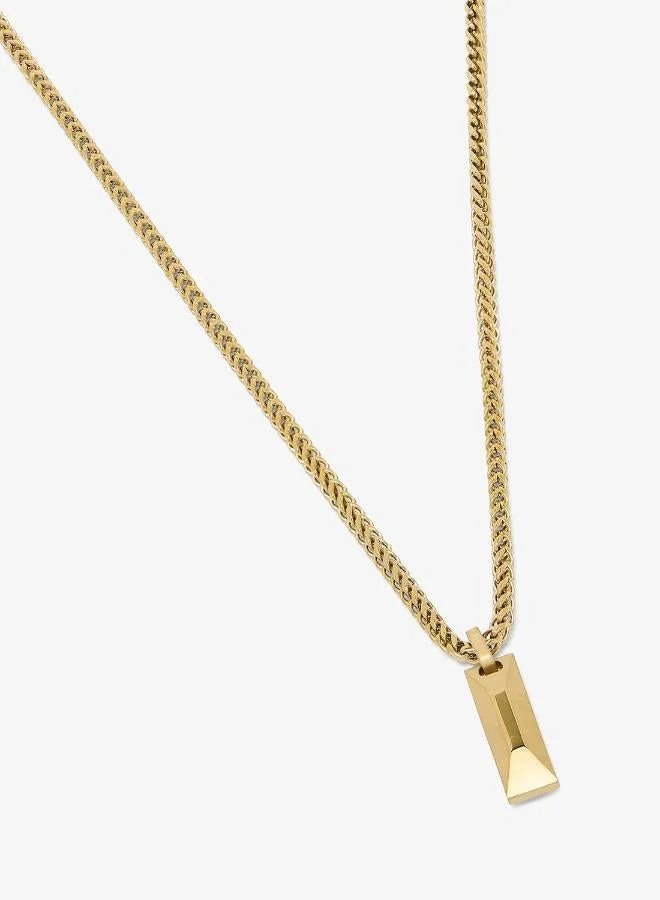 GUESS 26 Inch Matte Tag Necklace