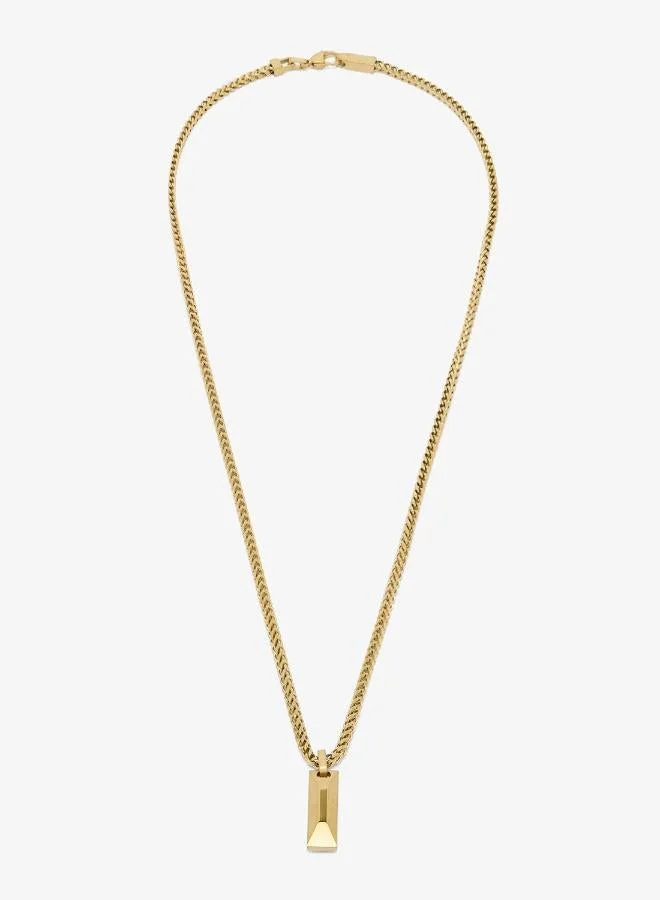 GUESS 26 Inch Matte Tag Necklace