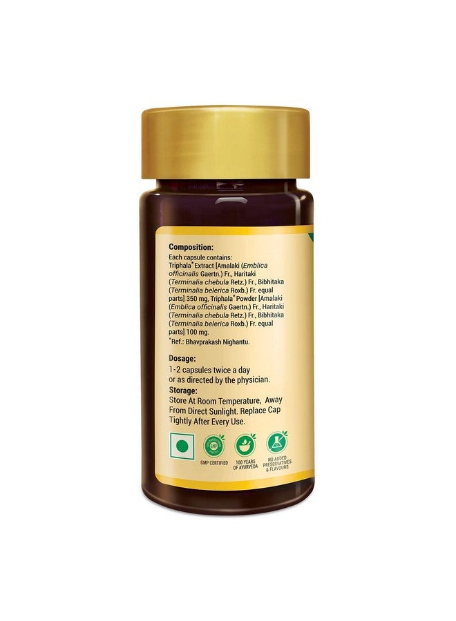 Zandu Triphala Capsules, Supports Bowel Wellness & Healthy Gut, Helps to Boost Immunity & Useful for Digestion, Antioxidant Properties - 90 Veg Capsules - Image 5