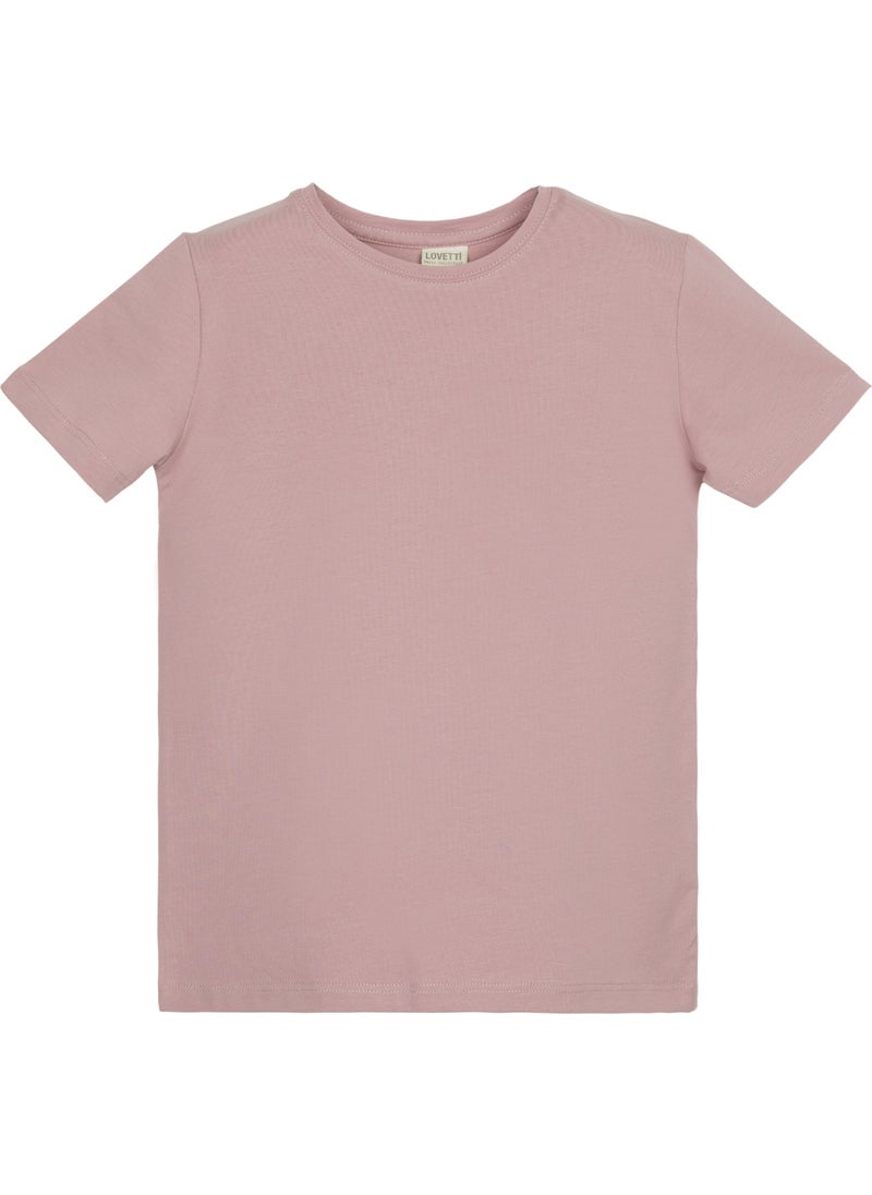 Powder Pink Basic Unisex Kids Crew Neck Short Sleeve T-Shirt - pzsku/ZBB457162A044A8175C52Z/45/_/1725794226/7d28af78-4701-4578-9542-e4598d182cc9