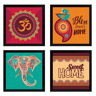 Chaka Chaundh Composite Wood Material Motivational Quotes Wall Frames Wall Hanging 23 X 23 X 4 Cm Set of 4 Multicolour - pzsku/ZBB458055C7F9B2288E4AZ/45/1745821463/54acf150-42c1-41f5-a93b-275b490fcfc0