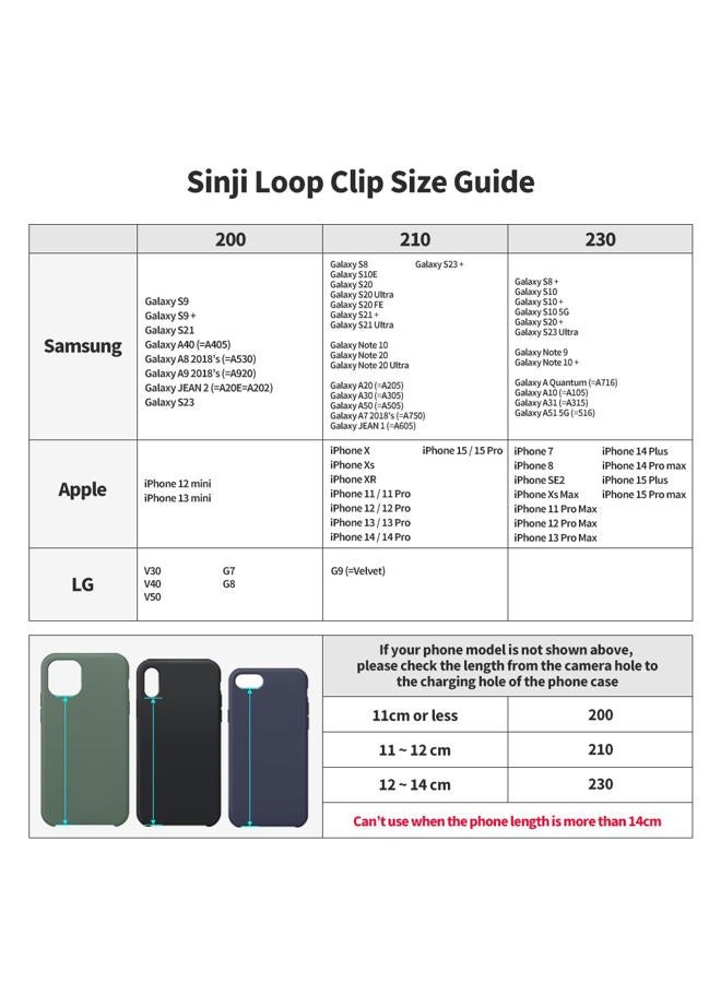 Sinjimoru Stretching Silicone Phone Strap as Cell Phone Grip Holder, Reusable Slim Cell Phone Holder for Hand with Clip for Galaxy & iPhone Case. Sinji Finger Strap Clip Lavender 210 - Image 5