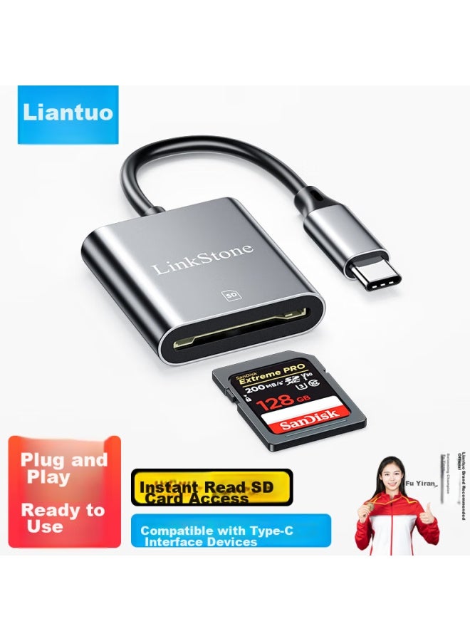 Linkstone Liantuo Type-c Apple 15/apple 16 Card Reader, Usb-c Multifunctional Sd Otg Card Reader, Suitable For Dash Cams, Dslr, Surveillance, Mobile Phones, And Cameras Memory Cards - Image 1