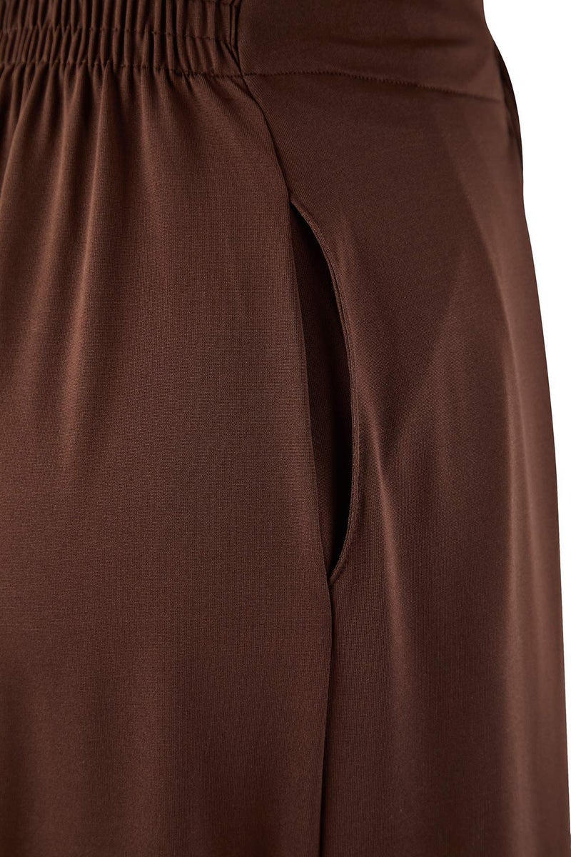 trendyol Brown Pleated Diver/Scuba Fabric Sports Knitted Sweatpants Thmaw26Ea00006 - Image 5