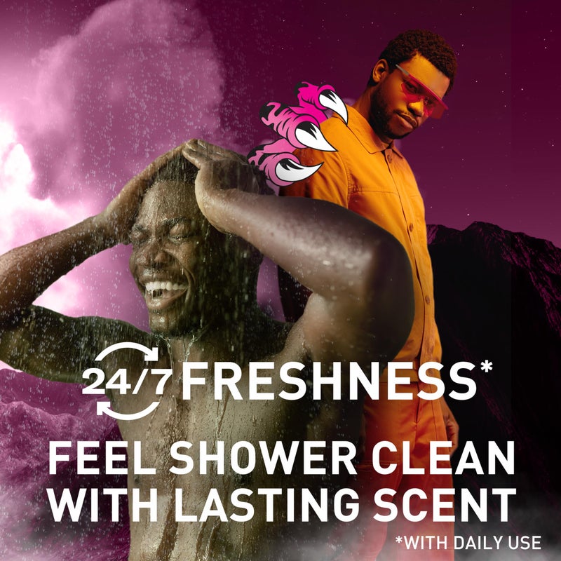 Old Spice Cleansing Body Wash for Men, 3X Defense, 24/7 Shower Fresh with Lasting Scent, 2-in-1 Body & Face Wash, Raptorstrike with Dark Berry Scent, 33.4 oz - Image 4