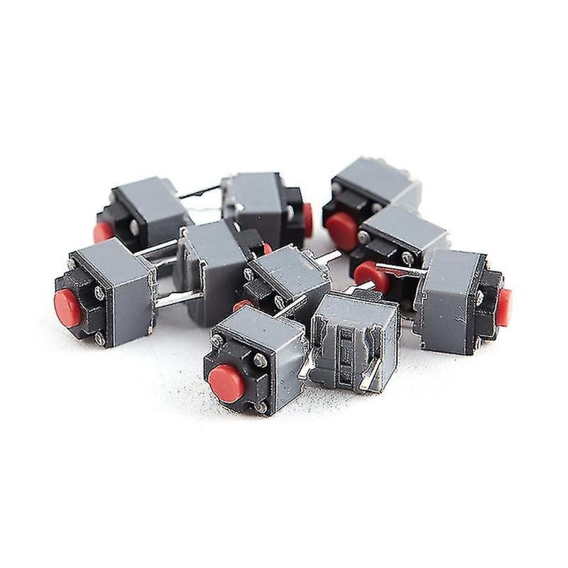 10 قطعة من زر كايله الصامت Kailh Mute Button 6*6*7.3 مفتاح صامت زر لاسلكي مفتاح مايكرو Hfmqv - Image 1
