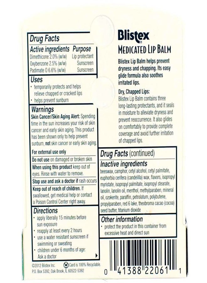 Blistex Medicated Stick Size .15z Blistex Medicated Stick .15oz - Image 3