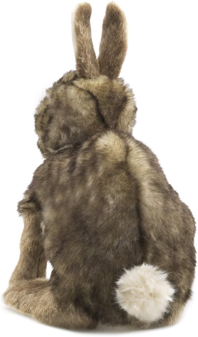 Folkmanis Cottontail Rabbit Hand Puppet - 15 Inches Soft Plush Toy - Image 2