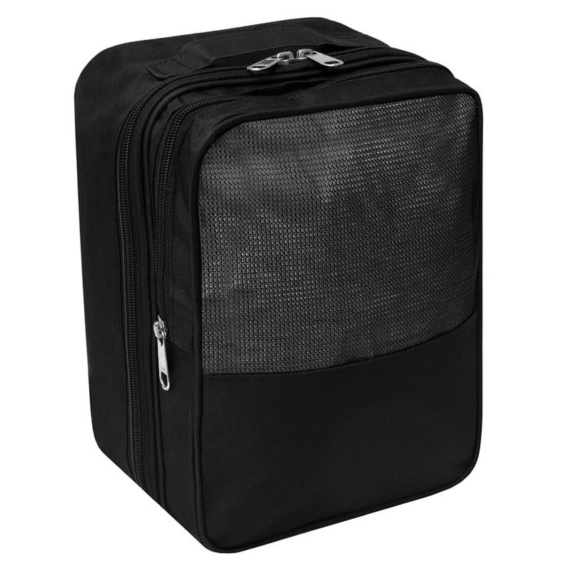 Homestrap Set of 1 Multipurpose Shoe Storage Bag | Travelling Footwear Holder Pouch | Shoes Organizer Space Saver for Travel, Home & Wardrobe (Black, Pack of 1) (Featured on Shark Tank) - Image 1