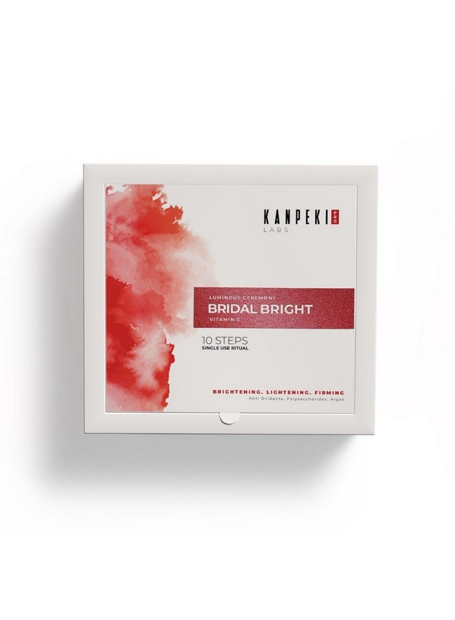 Kanpeki Labs Pro 10 Step Bridal Bright Facial Kit | Luminous Skin Ritual | Skin Brightening, Lightening, Whitening & Firming | Rich in Antioxidants, Algae | Suitable for All Skin Types | 209 g - Image 1