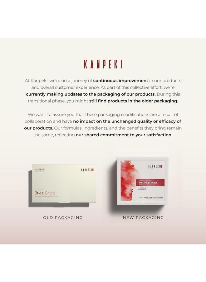 Kanpeki Labs Pro 10 Step Bridal Bright Facial Kit | Luminous Skin Ritual | Skin Brightening, Lightening, Whitening & Firming | Rich in Antioxidants, Algae | Suitable for All Skin Types | 209 g - Image 4