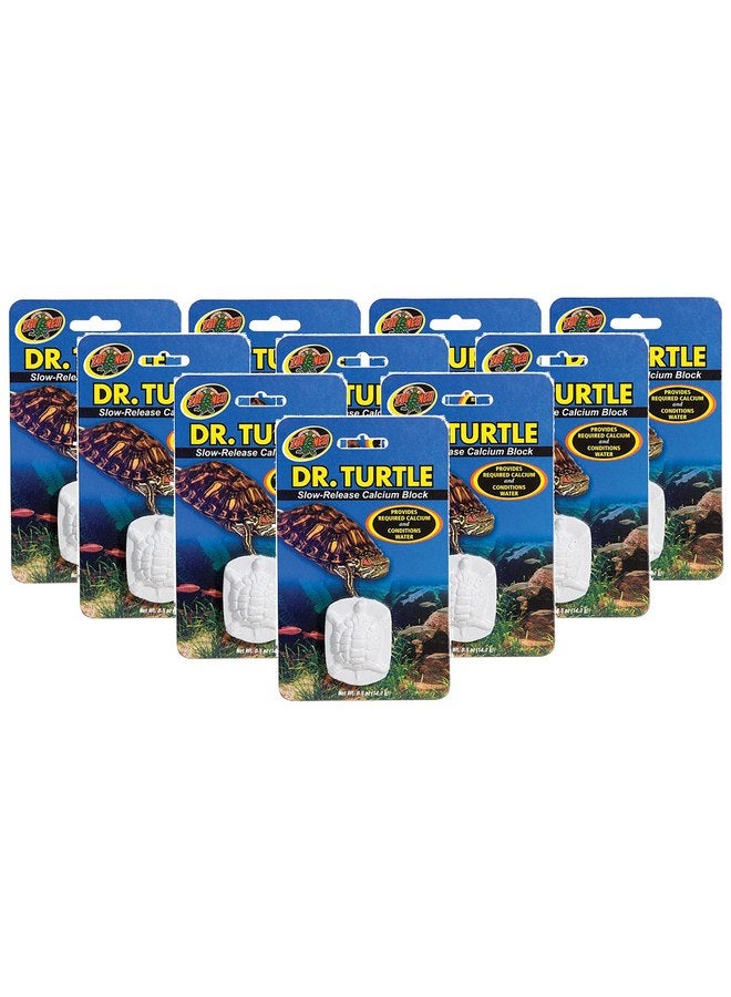زوو ميد Zoo Med - عبوة من 10 قطع من Dr.Turtle Slow-Release Calcium Blocks