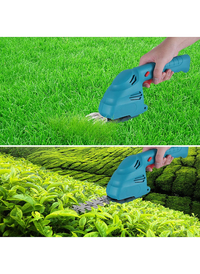 Lepmerk Lithium Cordless Hedge Trimmer Handheld Dual-Purpose Hedge Trimmer Bush Trimmer Electric Hedge Trimmer for Pruning Built in 2.0Ah Battery and Type-C Charging Cable Grass Trimmer  - Image 4