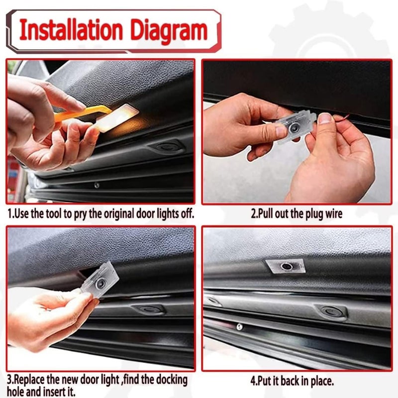 Jfsotls Never Fade Car LED Door Logo Projector Ghost Shadow Light for Infiniti Models - Image 5