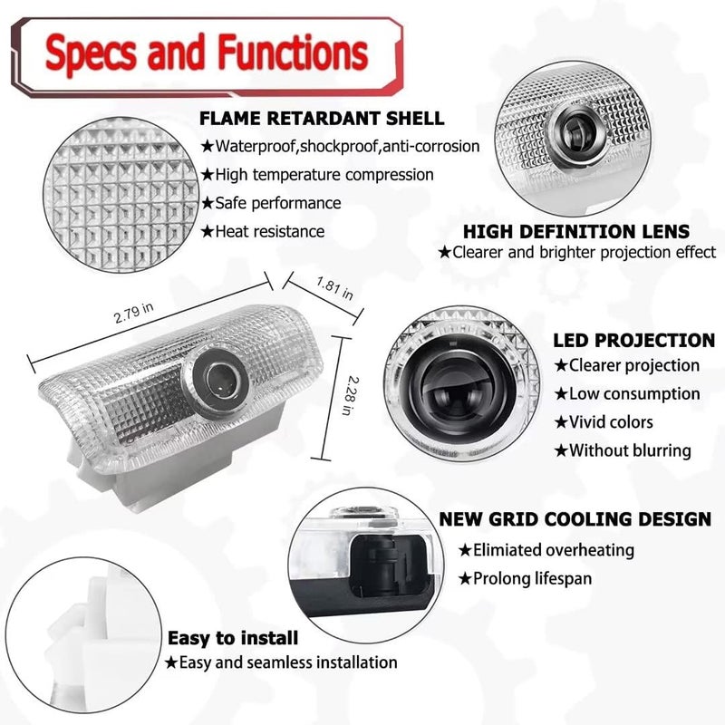 Jfsotls Never Fade Car LED Door Logo Projector Ghost Shadow Light for Infiniti Models - Image 3