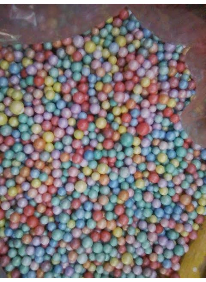 Generic Multicolor Foam Beads, Styrofoam Balls for Gift Box Filling, Arts & Crafts, Wedding Decorations and wrapping gifts P8  - Image 2