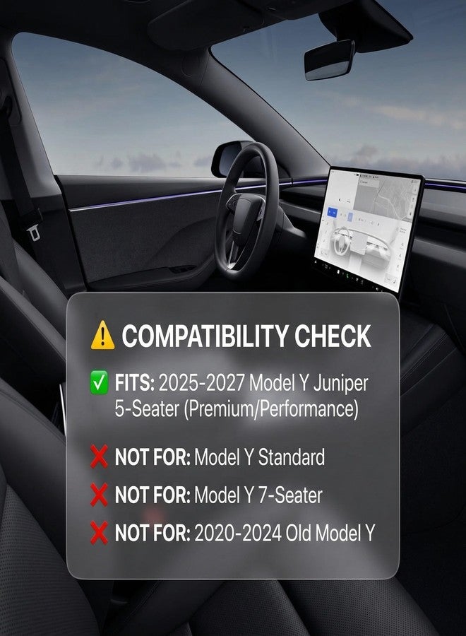 CYBERBEANS for Tesla Model Y Juniper Rear Seat Back Cover All Weather TPE SeatBack Liner Pad Back Protector Interior Accessories 2025 2026 (5 seats) - Image 2