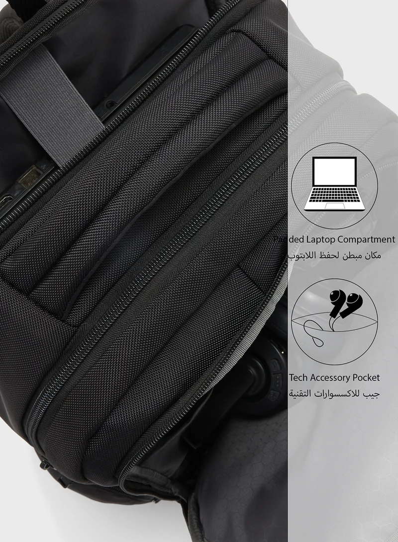 Robert Wood Premium Padded Backpack With Back Support