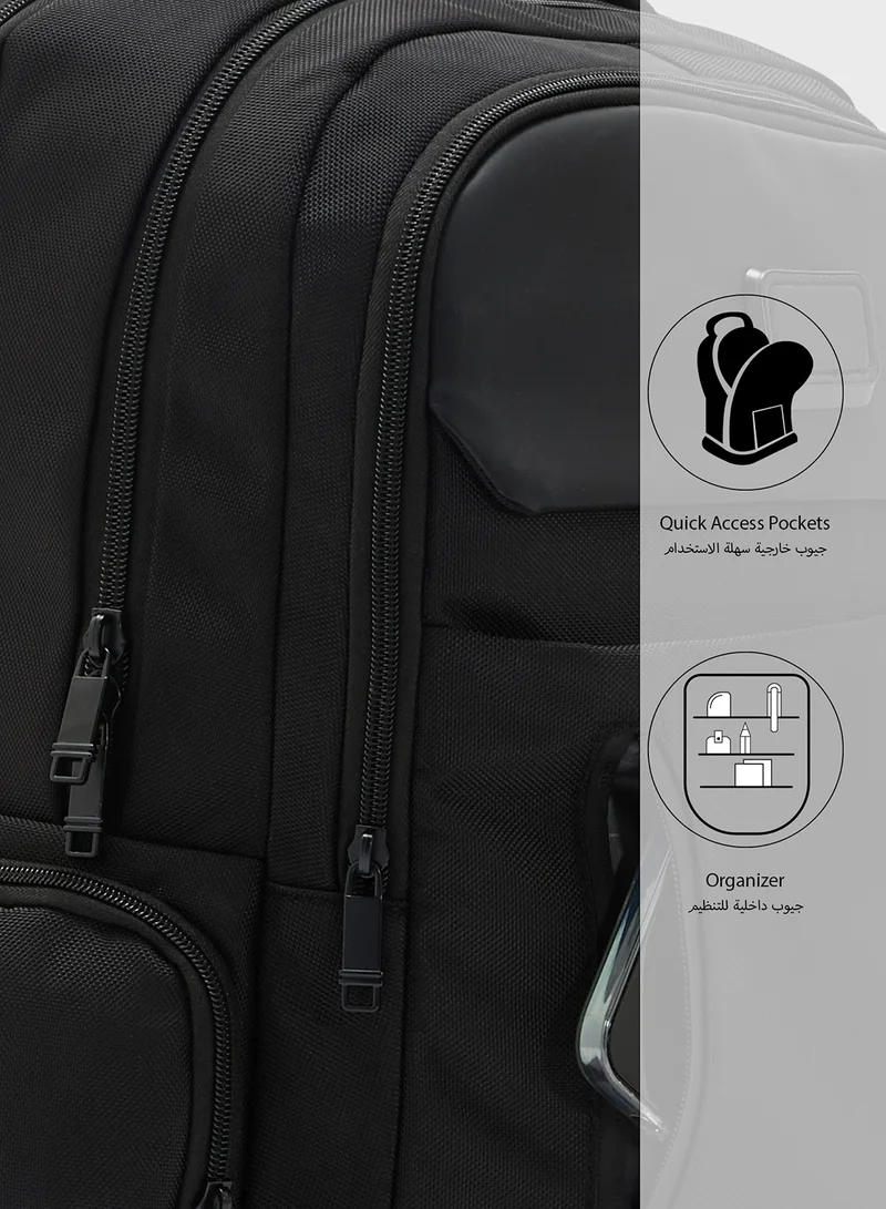 Robert Wood Premium Padded Backpack With Back Support