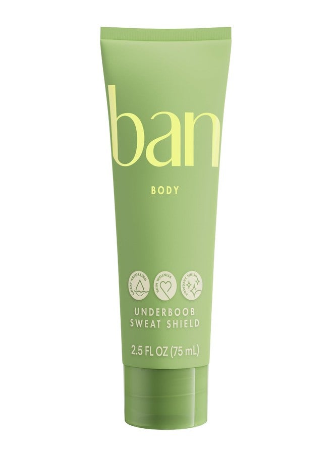 Ban Underboob Sweat Shield Stay Dry Lotion, Safe for Sensitive Skin, Free of Aluminum, Baking Soda & Talc, Soothing Aloe & Calendula, Unscented, 2.5 Oz - Image 1
